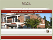 Tablet Screenshot of evanspropertiesnc.com